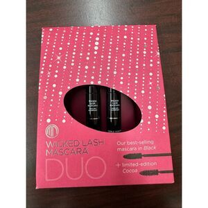 NWT Merle Norman Limited Edition Wicked Lash Mascara Duo- Black and Cocoa